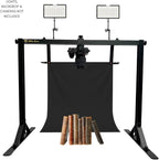 Glide Gear OH100 Professional Metal Overhead Table Top Mount Stand Photography Studio DSLR Video Camera iPhone Top Down Platform