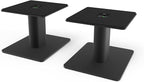 Kanto SP6HD Desktop Speaker Stands for Medium/Large Bookshelf Speakers & Mid-Size/Full-Size 4”-7” Studio Monitors | 6" Tall | Black | Pair