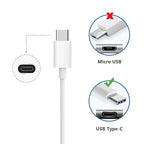 6ft USB-C to USB-A Fast Charger Cable for iPad Pro, Galaxy, MacBook Air, Nintendo Switch, Pixel, LG, Sony, OnePlus