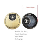 HAHIYO 2Pcs 2.4Inch/60mm Bronze Zinc Alloy Desk Grommet Wire Grommet Cable Management Cord Hole Cover Desk Wire Hole Insert Wire Organizer for Computer Office Home School Equipment Systems