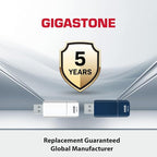 GIGASTONE 64GB Flash Drive, Z60NB USB 3.2 Gen 1, Ultra Fast, Retractable Capless Slider Design, Data Storage, Backup for PC/Mac/TV/Car Audio, USB 2.0/3.0/3.1 Compatible (Random Color)