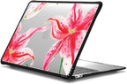 CASETiFY Impact MacBook Air 13" (M1/Intel) Case [Cushioned Impact Corners/Scratch-Resistant/Anti-Slip Grip] - Stargazer Lily - Clear Black