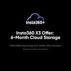 Insta360 X3 - Waterproof 360 Action Camera with 1/2" 48MP Sensors, 5.7K 360 Active HDR Video, 72MP 360 Photo, 4K Single-Lens, 60fps Me Mode, Stabilization, 2.29" Touchscreen, AI Editing, Live Stream