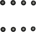 PWNAGE Ultraglide Glass Skates Feet Dot Universal Dots Rounded 0.7mm Thick Bullseye Glide Replacement