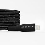 CASETiFY Powerthru USB-C to Lightning Cable (2m/6.6ft) - Black