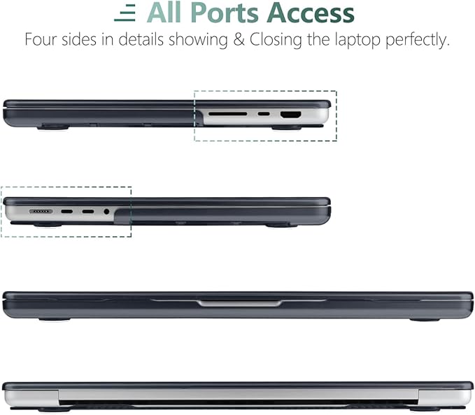 DONGKE for M4 MacBook Pro 16 Inch Case 2024 2023 2021 A3403 A3186 M3 A2991 M2 A2780 M1 A2485 Pro/Max Chip, Plastic Hard Shell Case & Keyboard Cover for Mac Pro 16 with Touch ID, Ink Flower