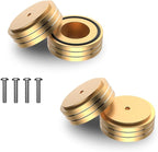 Viborg HiFi Speaker Spikes Isolation Stand Feet Pads 58x22MM, 4X Speaker Floor Protector Shock Absorber with Rubber Ring and Mounting Screws(M4*0.7) for AMP Turntable DAC Recorder