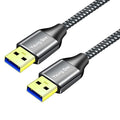 USB 3.0 A to A Male Cable 20 ft,Super Speed Type A Male to Male Cable USB 3.0 Double End USB Cord for Hard Disk, Cameras,Laptop Cooler, DVD Player and More (20FT/6M)