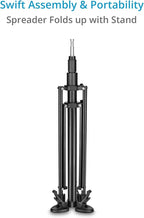 PROAIM 6.25ft 3-Stage PT-Z Camera Support Stand with 5/8” Baby Pin & Detachable Ball Head. Telescopic Design, Spiked Feet with Rubber Shoes, Payload- 20kg/44lb (STD-PT-Z-01)