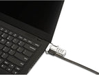 Kensington Universal 3-in-1 Combination Laptop Lock, Computer Security Locking Cable - Resettable Version (K62316WW), Black