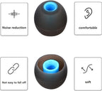 Earbuds Replacement Tips Silicone Earbud Tips Ear Gels Fit for Inner Hole from 3.8mm - 5.1mm Earphones 9 Pairs S/M/L