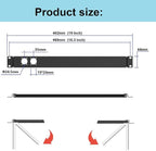 1U Hinged Rack Panel 2D XLR HDMI Audio Rack Mount Panel for 19 inches Rack Mount (2D)