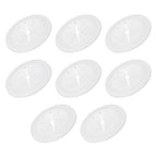 PATIKIL Desk Grommet 1-9/16", 8 Pcs Round Cable Grommet Cord Hole Cover with Adhesive Tape Flexible Table Wire Organizer for Office Home Table Countertop, White