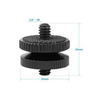 CAMVATE 1/4"-20 Male Thread Screw Double End (2 Pieces) - 2417