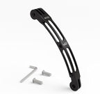 HSU Aluminum Alloy Curved Extension Arm (5.3”) Metal Pole Mount Helmet Stick Extension Arm Mount for GoPro Hero 13/12/11/10/9/8/7/6 Black, DJI Osmo Action 4/3 and More Action Cameras (Black)