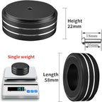 Viborg HiFi Speaker Spikes Isolation Feet Pads 58x22MM, 4X Audio Shock Absorber Aluminum Subwoofer Isolator with Rubber Ring and Mounting Screws(M4*0.7) for AMP Turntable DAC Recorder