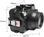 Sea frogs Underwater Camera Case Compatible with Canon EOS M6 Mark II 28MM IPX8 40m/130ft Maximum Diving Depth Waterproof Camera Housing for Diving, Surfing, Rowing, Skiing