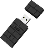 8Bitdo Adapter Switch Controller Adapter 2 USB Wireless for Switch/Switch 2, Windows, Mac & Raspberry Pi, Compatible with Xbox Series X & S Xbox One Bluetooth Controller, PS5/PS4/PS3 Controller