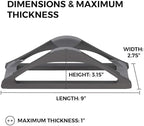HumanCentric Vertical Laptop Stand for Desks in Space Grey, Upright Adjustable Holder to Dock Apple MacBook, MacBook Pro, and Other Laptops to Organize Work & Home Office, Automatic Grip