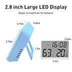 Wisebee Digital Indoor Hygrometer Thermometer, 2.9" Backlit Temperature Humidity Sensor Monitor for Baby Rooms, Home, Office, 1 Pack (Blue)