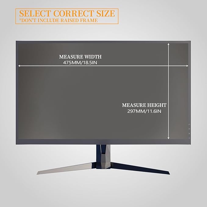 [2 Pack] 22 Inch Computer Privacy Screen Filter for 16:10 Aspect Ratio, Eye Protection, Anti-Glare, Anti-Blue Light Computer Monitor Privacy Filter, Removable Anti-Scratch 22in Protector Film
