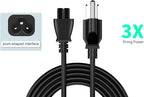 6Ft Mickey Mouse Power Cord,3 Prong Power Cord,AC Power Supply Cord,AC Adapter Laptop Notebook Computer Charger Cable.10 Aamp 125volt 120v 110v Plugs