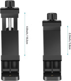 Neewer Smartphone Holder Phone Tripod Mount Compatible with iPhone 16 15 Pro Max Plus 14 13 12 Mini Samsung Galaxy S24 S23 Ultra, Cell Phone Clip Vertical Bracket Adapter for Tripod with 1/4" Screw