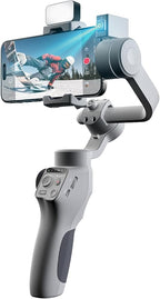 FUNSNAP C05 Kit Gimbal Stabilizer for Smartphone, iPhone Gimbal 3-Axis with Magnetic Fill Light/AI Tracking Sensor for iPhone 16 15 14 Pro Max Android Handheld Phone Gimbal for Video Recording