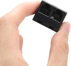 Uvital RJ12 6P6C 3 Female Telephone Line Splitters, Phone Jack Splitter, Telephone Landline Cable Connector and Separator(Black, 30 Pack)