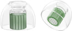 SpinFit W1 for IEM - M - Patented Medical-Grade Silicone Ear Tips, Double W-Shaped Tube Core, More Stability
