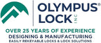 Olympus Lock DCN1 Rekeyable Cam Lock | 1" Cylinder KD Keyed Different | US26D Chrome Cabinet Lock | Grade 1 Reversible for Doors & Drawers