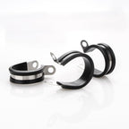 LOKMAN 20 Pack 5/16 Inch Stainless Steel Cable Clamp, Rubber Cushioned Insulated Metal Clamp, Tube Holder for Tube, Pipe or Wire Cord Installation
