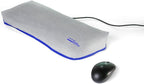 Keyboard Dust Cover, Covers Large Size PC Keyboards, Silky Smooth Antistatic Vinyl, Translucent Coconut Cream Color with Blue Trim, (20W x2H x9D)