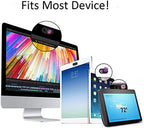 Webcam Cover Slide 3 Packs Ultra-Thin Camera Covers for Computer Laptop Desktop Smartphone to Protect Your Privacy and Security, Rose Black