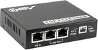 BV-Tech 3-Port PoE Extender - High-Efficiency Ethernet Expander, IEEE 802.3af/at Compliant, Perfect for IP Devices