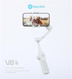 FeiyuTech VB 4 Smartphone Gimbal with 8.4''Extendable Rod,AI Tracking,Gesture Control,Foldable&Portable Gimbal Stabilizer for Vlog YouTube TikTok Live Video Record,iPhone&Android,Max 0.57lb