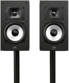 Polk Monitor XT20 Pair of Bookshelf or Surround Speakers - Hi-Res Audio Certified, Dolby Atmos & DTS:X Compatible, 1" Terylene Tweeter & 6.5" Dynamically Balanced Woofer (Pair, Midnight Black)