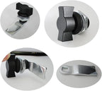 WJSKDQ 4pcs Thumb Operated Offset Cam Lock Thumb Cam Lock for Machine Cabinet Drawer Black_3
