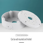 Universal Bullet Security Camera Junction Box Mount Bracket Plastic Rainproof Junction Box Mount Bracket for IP Camera Electric Enclosure, Indoor/Outdoor Wall Cable Junction Base Boxes (2 Pack)