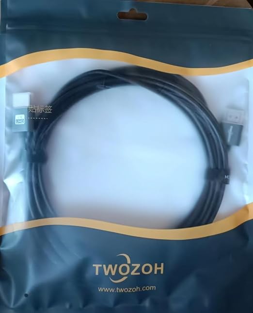 Twozoh Ultra-Thin Long HDMI to HDMI Cable 15FT, Hyper Slim HDMI 2.0 Cable, Extreme Flexible HDMI Cord Support 3D/4K@60Hz, 2160P, 1080P