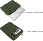 MOSISO Laptop Case 13 inch, 13 inch Laptop Sleeve Compatible with MacBook Air M4 M3 M2 M1 2025-2018 / Pro M2 M1 2025-2016, Polyester Vertical Computer Sleeve Bag with Pocket, Army Green