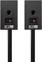 Polk Monitor XT15 Pair of Bookshelf or Surround Speakers - Hi-Res Audio Certified, Dolby Atmos & DTS:X Compatible, 1" Terylene Tweeter & 5.25" Dynamically Balanced Woofer (Pair, Midnight Black)