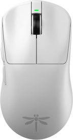 VGN Dragonfly F1 Pro Wireless Gaming Mouse - 49g Ultra-Lightweight, 26K DPI Optical Sensor, 6 Programmable Buttons, 65Hrs Battery, Esports Grade - Classic White