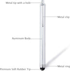 Briout Stylus Pens for Touch Screens, 36 Pack Capacitive Stylus, High Precision Compatible with All Universal Touch Screen Devices (12 Multicolor)