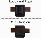 Universal Phone Holster Phone Pouch Case Belt Clip Belt Loops Card Slot Faux Leather for Man for Samsung Galaxy Z Flip 5/4/3 Motorola Razr Plus Razr+ 2023 (Black&Yellow, XS(3.7"x3.1"x1.1"))
