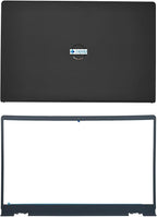 Replacement LCD Back Cover Top Case Lid Front Bezel Frame with Hinges for DELL Inspiron 15 3510 3511 3515 3520 3525 Series Laptop 0WPN8 00WPN8 9WC73 09WC73 AP3LE000901 Black