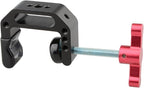 CAMVATE C-Clamp with 1/4 and 3/8 Thread Hole for Camera Monitor(Red T-Handle) - 1687