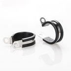 LOKMAN 20 Pack 1-1/4 Inch Stainless Steel Cable Clamp, Rubber Cushioned Insulated Clamp, Conduit Wire Holder Strap Clips for Tube, Pipe or Wire Cord Installation