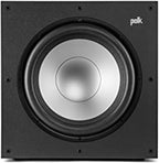 Polk Monitor XT12 Powered Sub - 12" Dynamic Balanced Woofer & 100W Class A/B Amplifier, Low-Resonance MDF Cabinet & Removable Grille, Dolby Atmos & DTS:X Compatible, Midnight Black