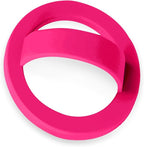 Magnetic Silicone Ring Grip Phone Holder, Loop Grip Phone Holder,Magnetic Phone Loop,Magsafe Phone Grip,Compatible with Magsafe for iPhone 16/15/14/13/12 Series (Pink)